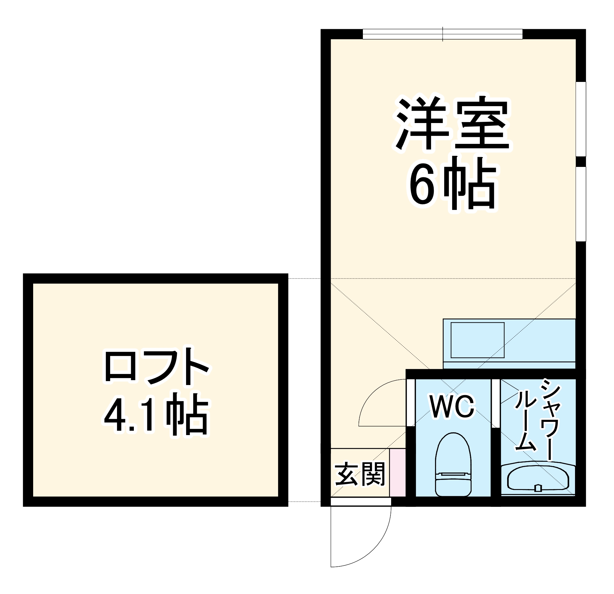 クラブ・ザ・ユナイト・ピサネロの間取り