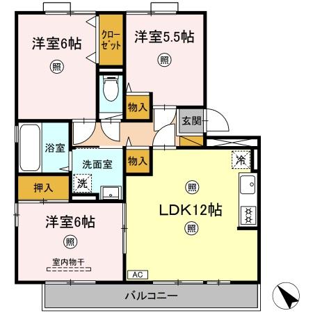 サンフィルエステート Eの間取り