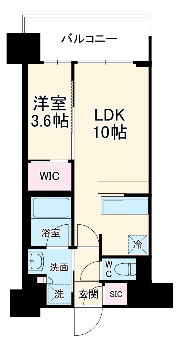 コンフォリア新大阪宮原Qの間取り