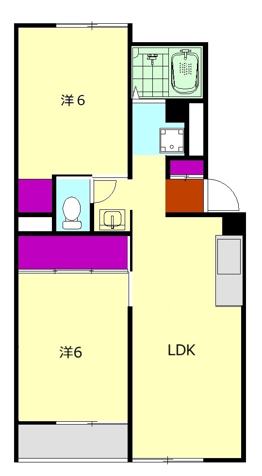 第十五松本ハイツの間取り