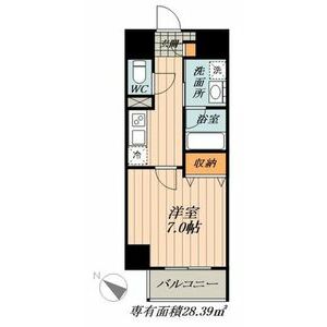 メイプル高横須賀・607号室の間取り