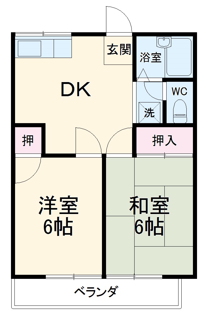 サンテラス篠田の間取り