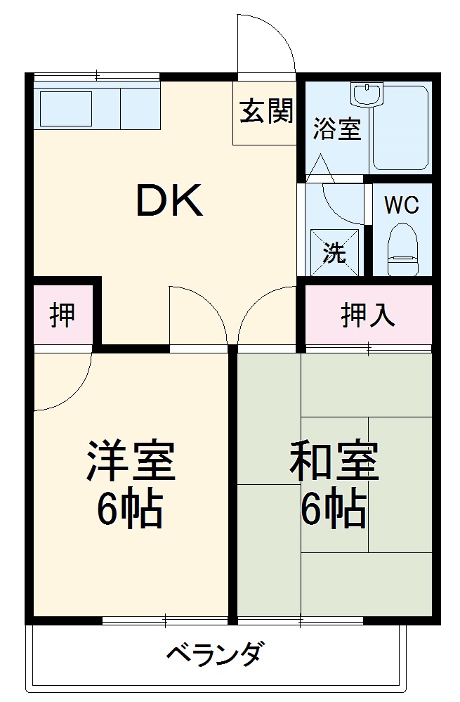 サンテラス篠田の間取り