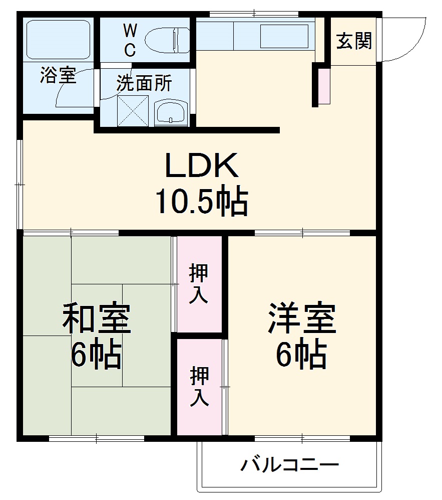 矢沢荘の間取り