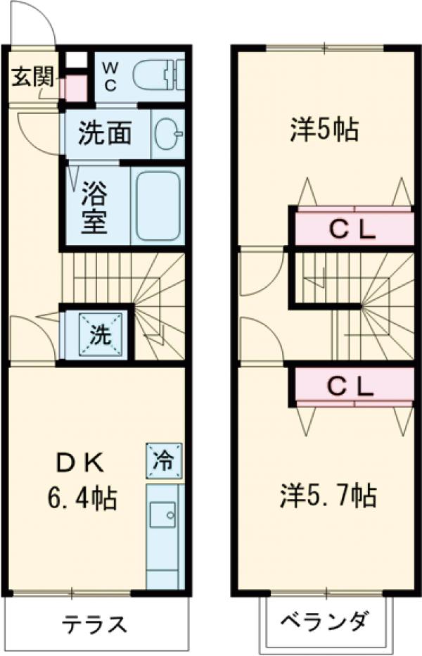 シャランハイツの間取り