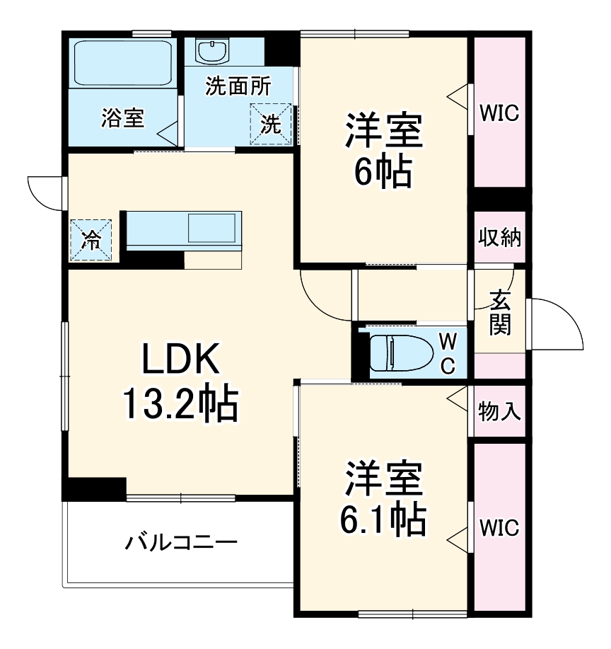 ソルティバレーの間取り