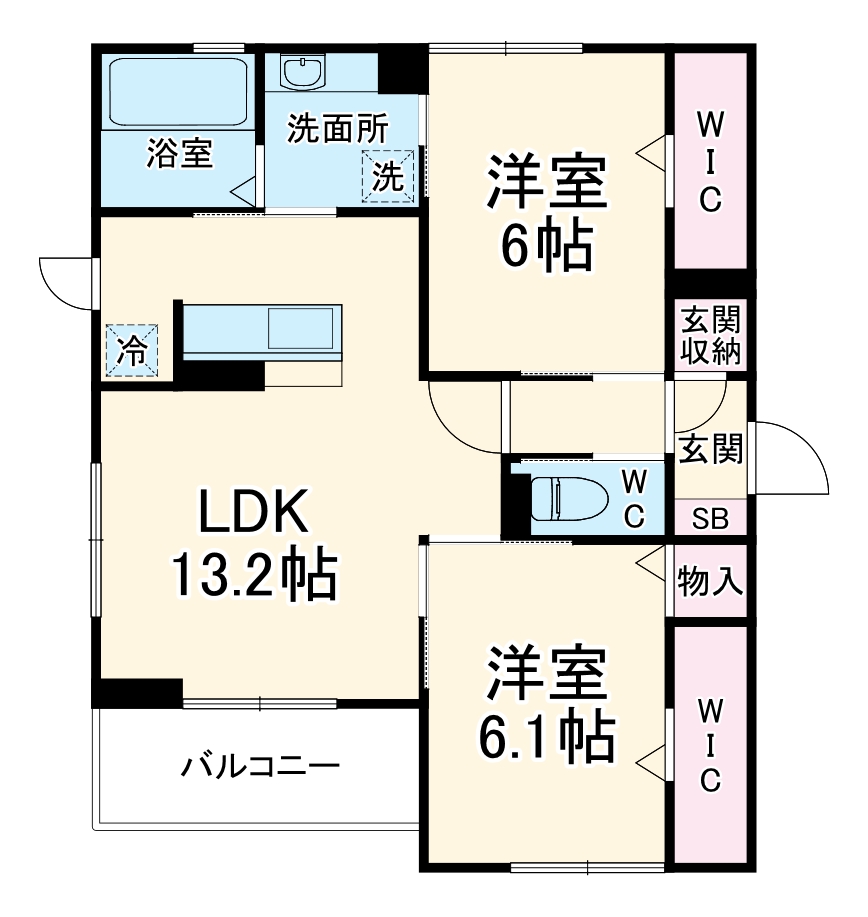 ソルティバレーの間取り