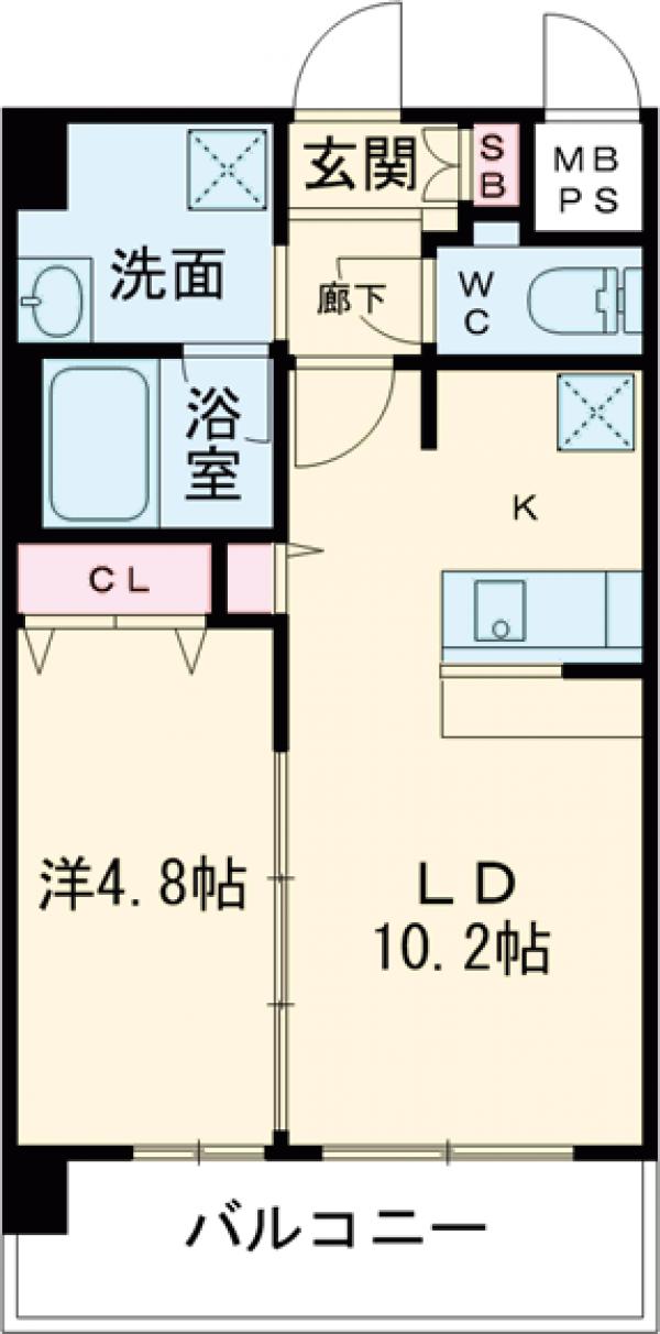スプランディッド茨木天王の間取り