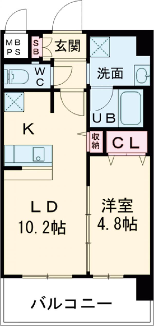 スプランディッド茨木天王の間取り
