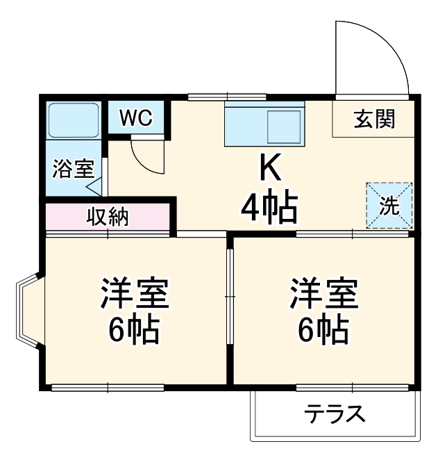 ベルフラットⅡの間取り