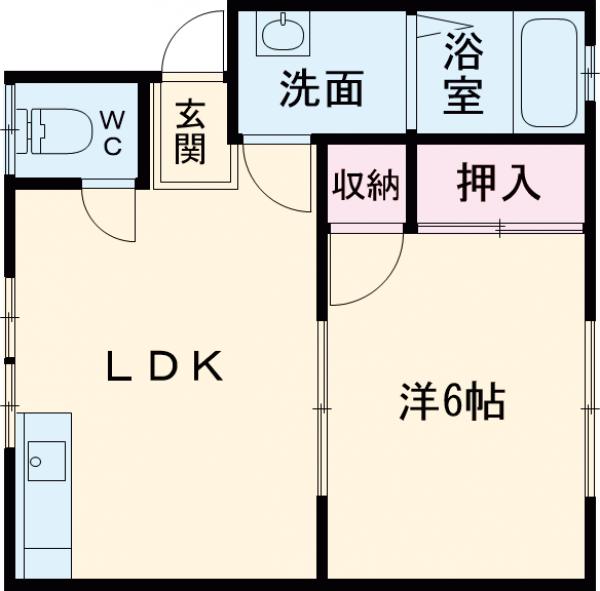 ニューハイツ西山Aの間取り