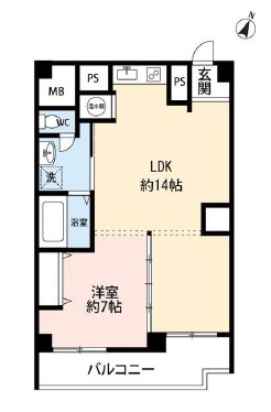 ハピーハイツ行徳の間取り