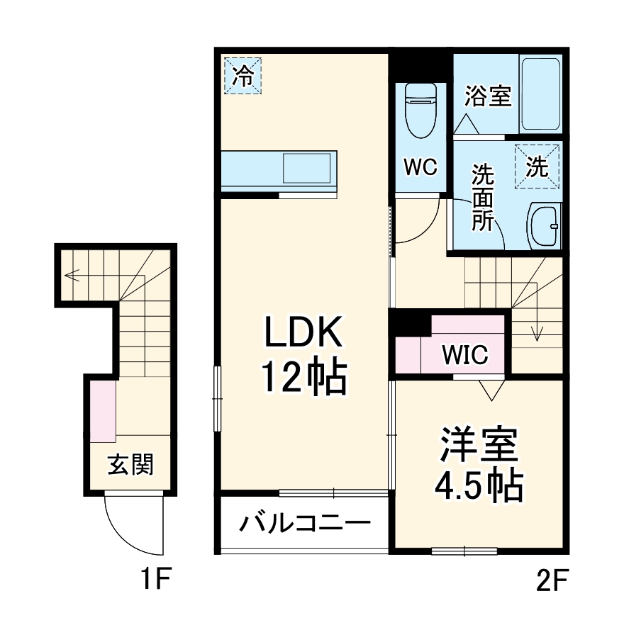 リーブルファイン三郷新和Ⅲ 1号棟の間取り
