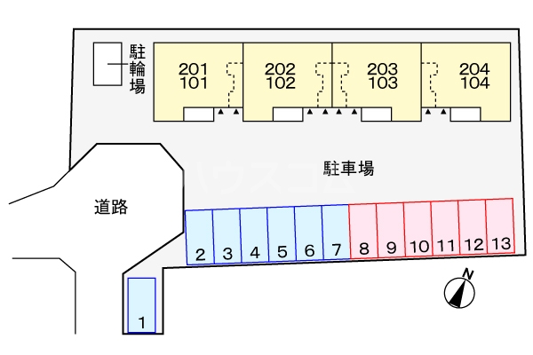 2/8 駐車場