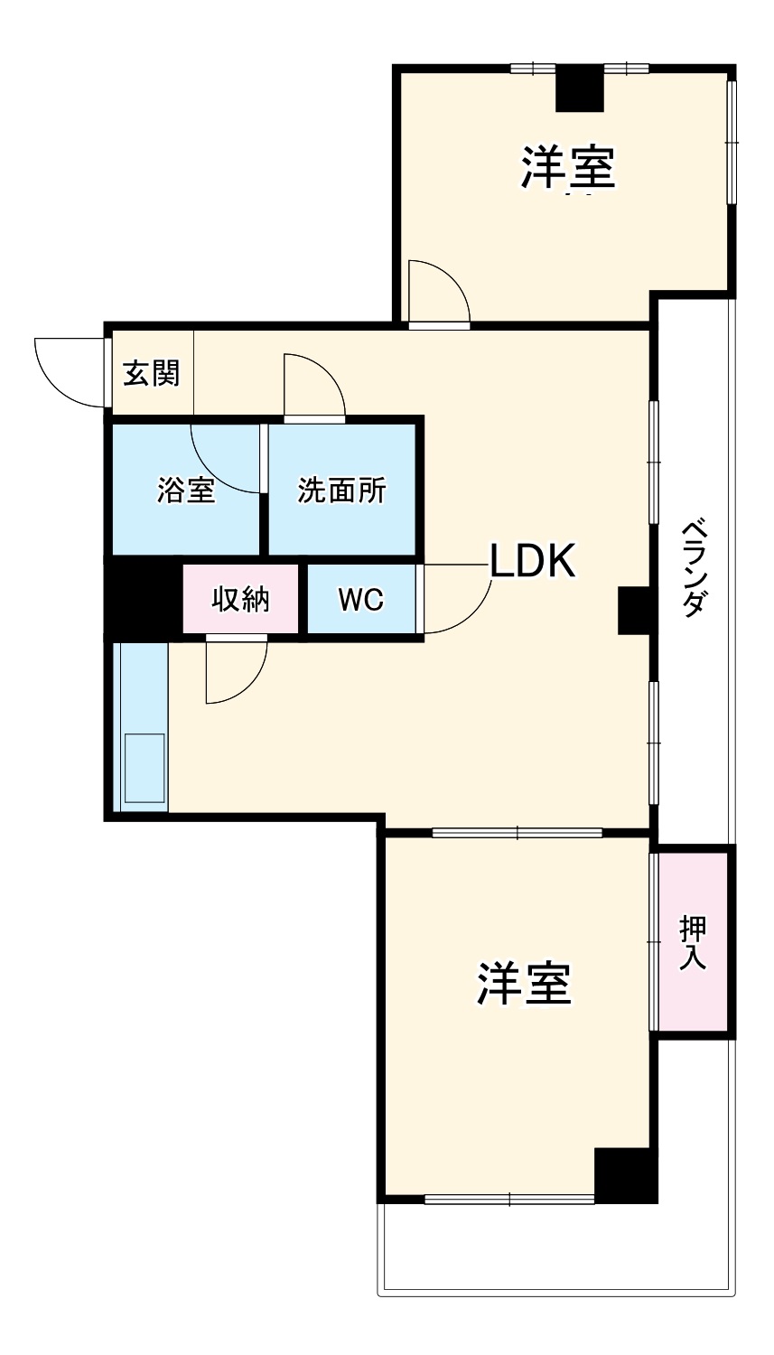 パティオA棟の間取り