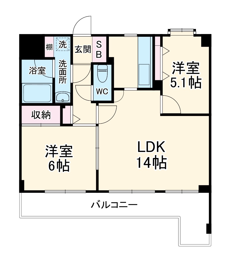 クリオ大通り公園弐番館の間取り