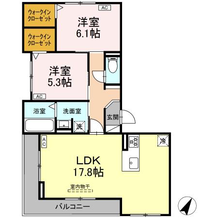 D-avance向山東の間取り
