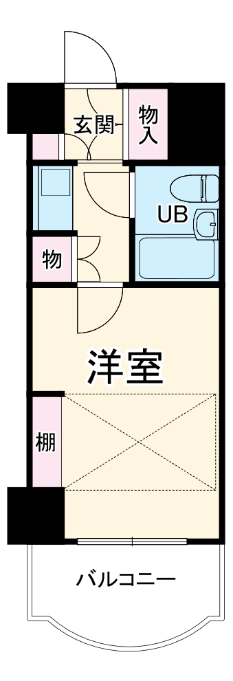 ホーユウコンフォルトレディース白楽の間取り