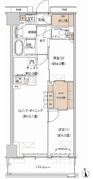 プライムネクサス大森北の間取り