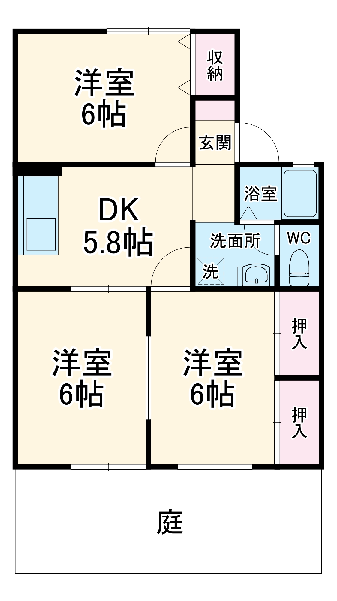 ME MAISON 青雲町の間取り