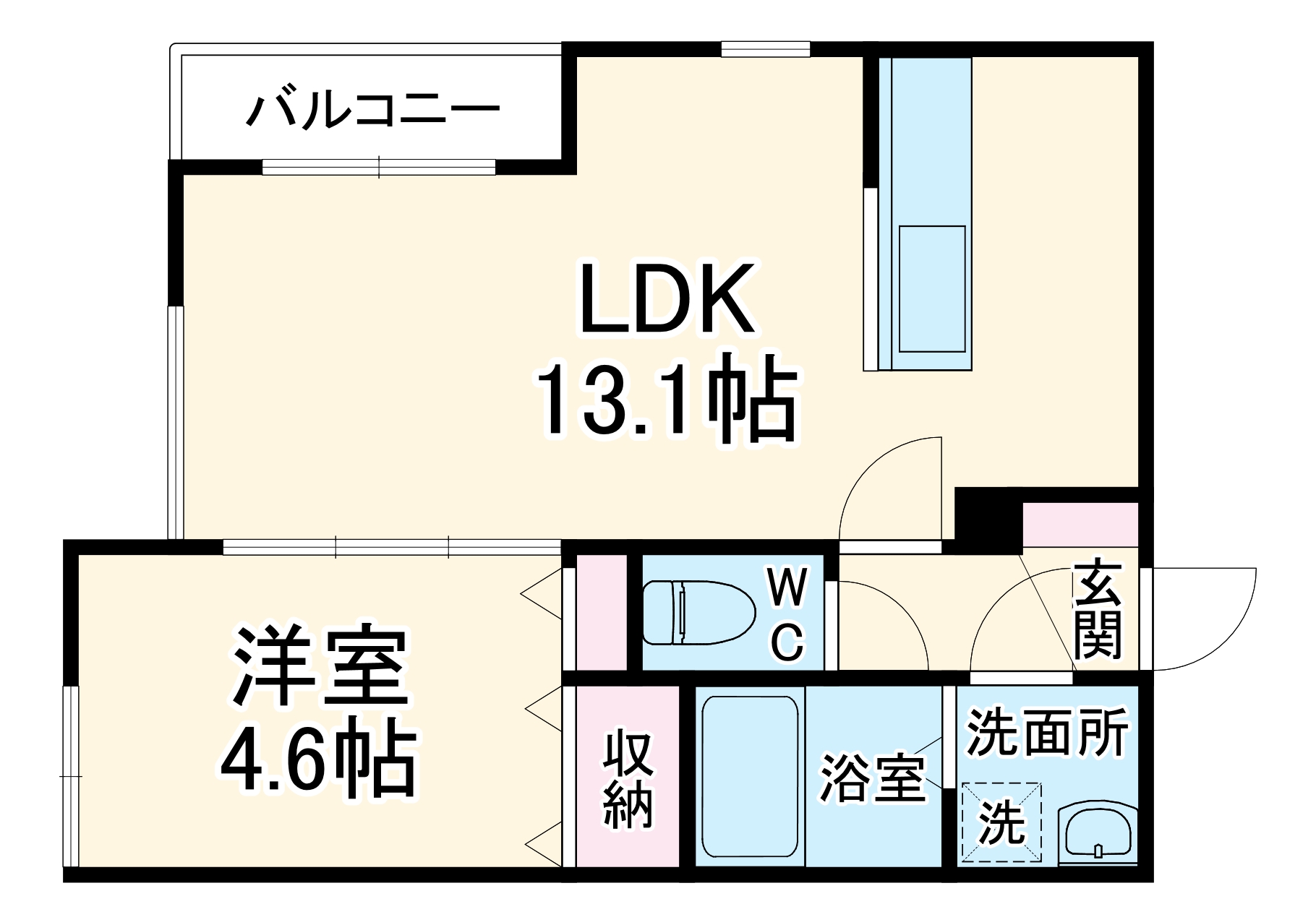 ミリアビタ前原の間取り
