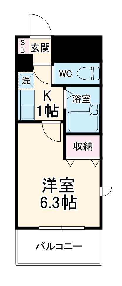 アパートメントハウスアトリウムの間取り