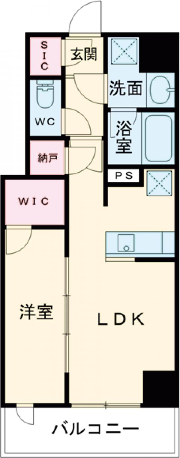 シーズンフラッツ新大塚の間取り