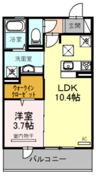 ベルメゾン池田の間取り