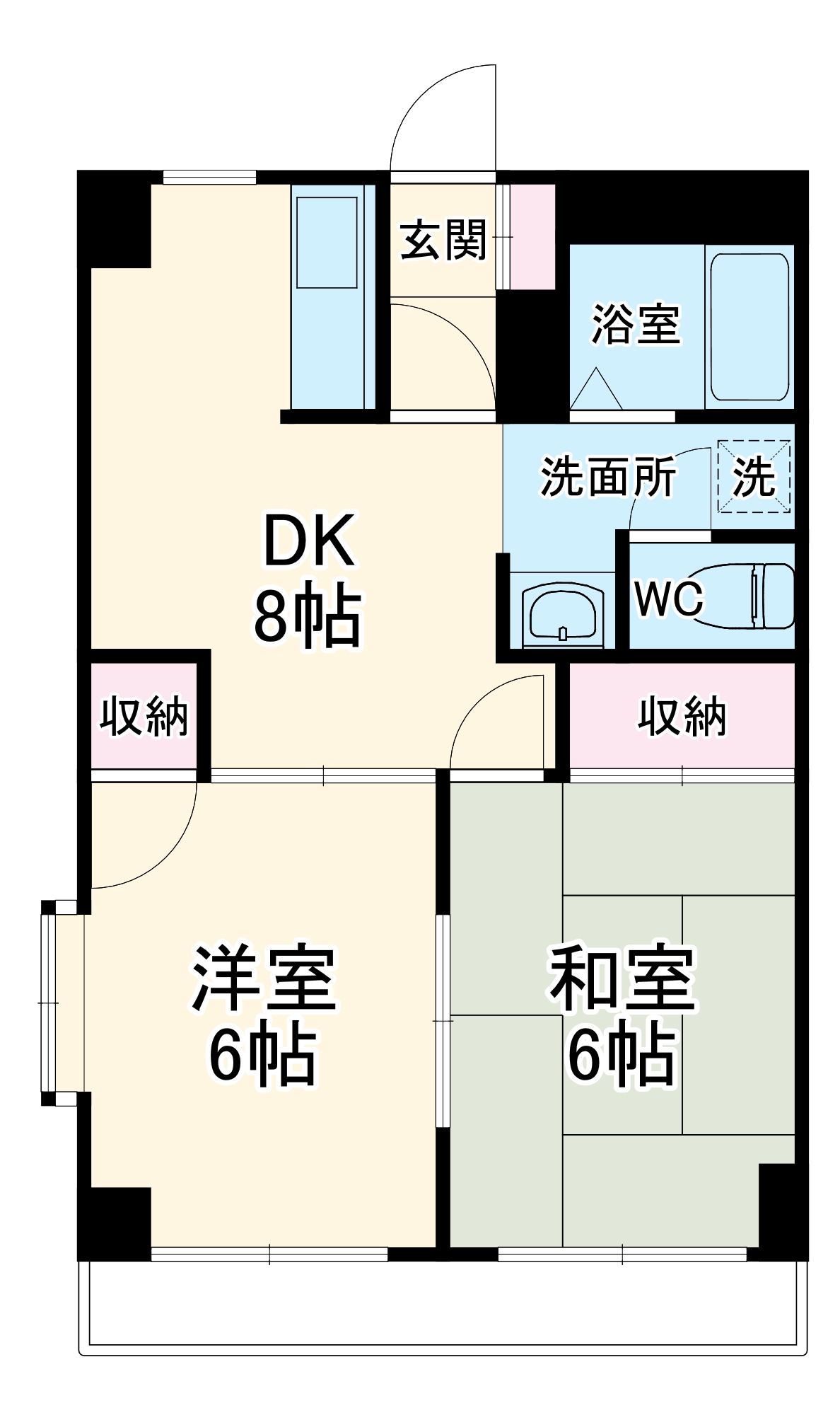 ラポールマンションの間取り