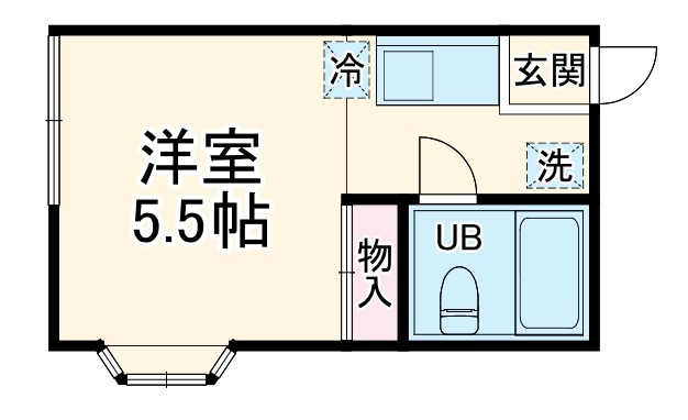 コーポ鹿島田・101号室の間取り