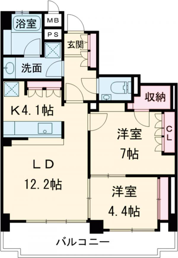 アーティックス大濠の間取り