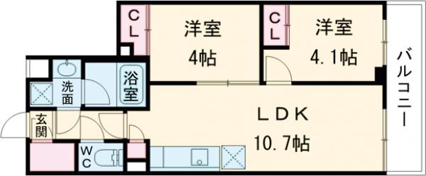 マインド梅島の間取り