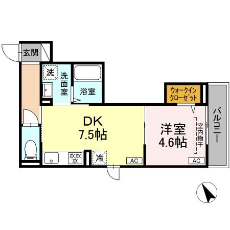 D‘Bless横須賀Ⅰの間取り