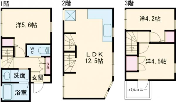 千住仲町戸建の間取り