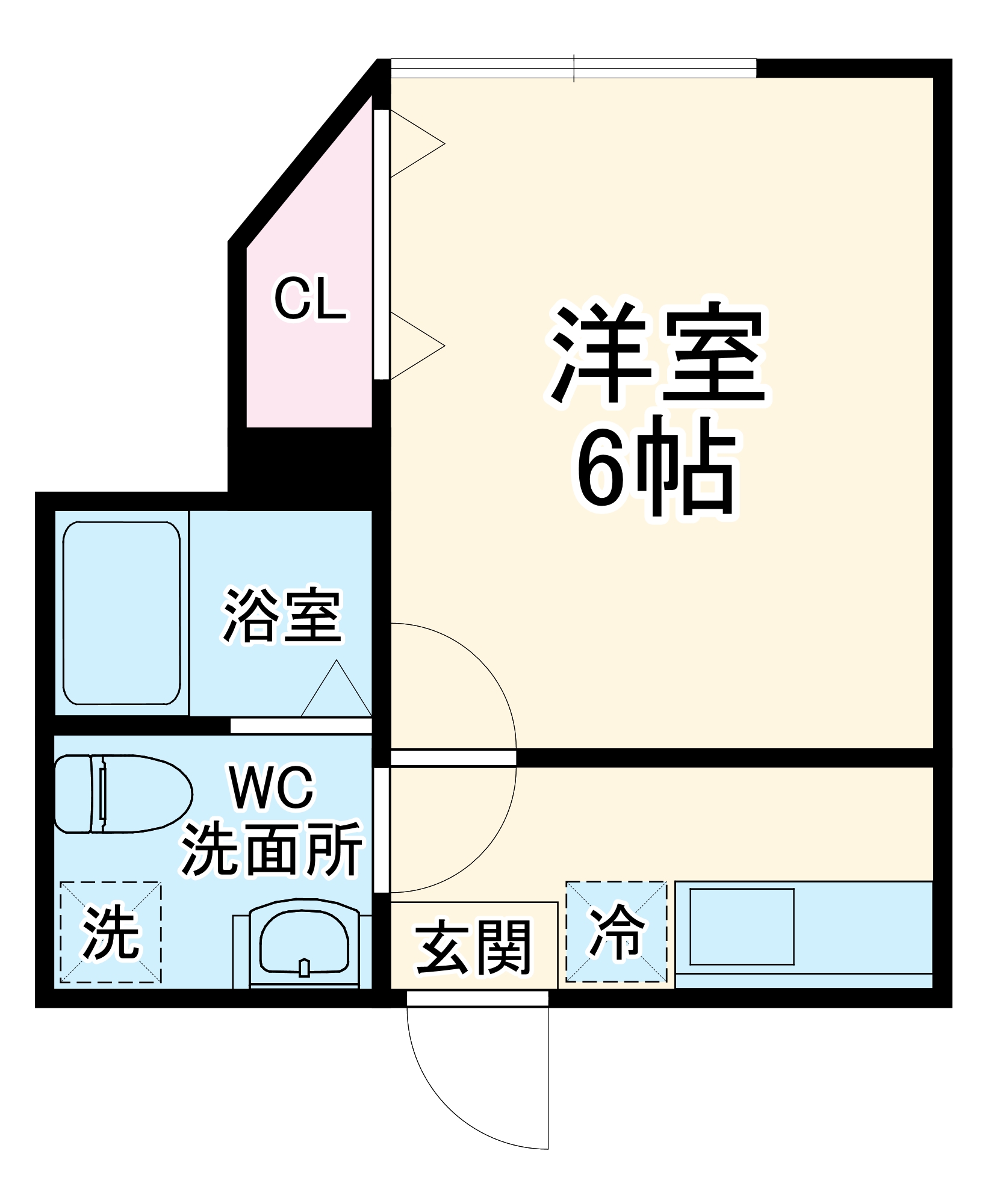 Ambition西区土屋の間取り