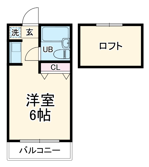 ハイムアライBの間取り