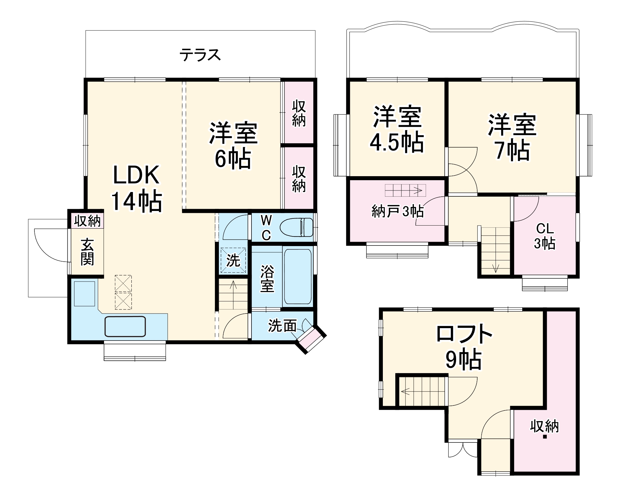 館野邸の間取り