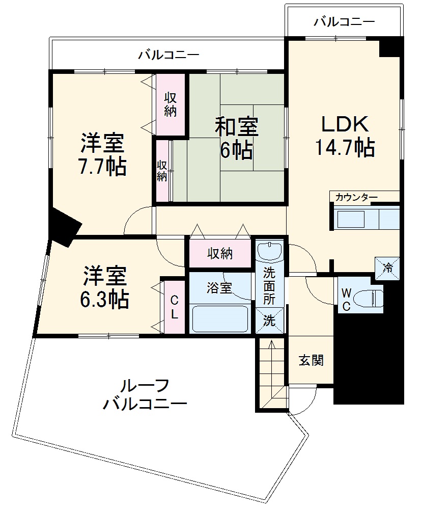 龍生堂橋本ビルの間取り
