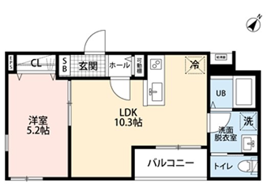 リーブルファイン新座大和田２号棟・101号室の間取り