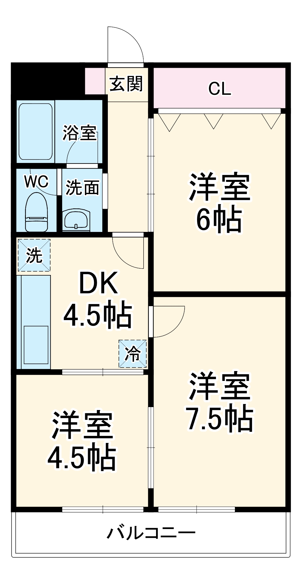 ナワダハイツの間取り