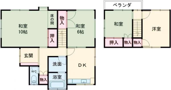 双葉戸建ての間取り