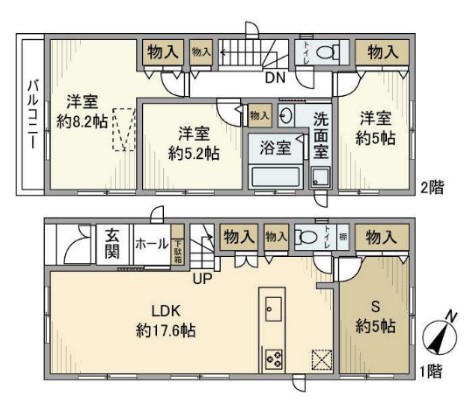 南久が原戸建・1号室の間取り
