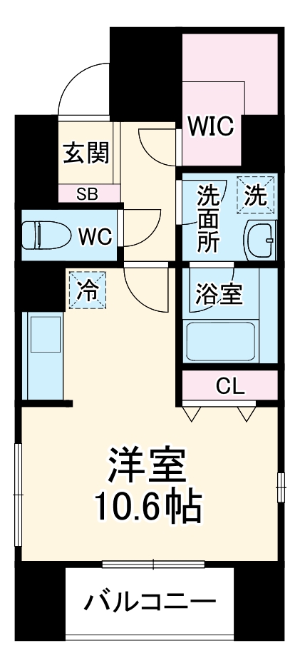 パークキューブ北浜の間取り