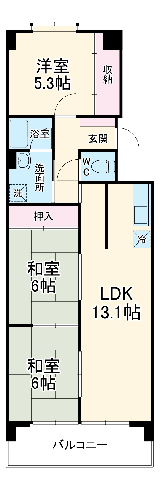メゾン島田の間取り