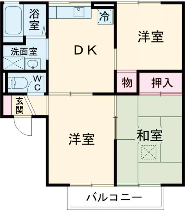 リヴィエールAの間取り