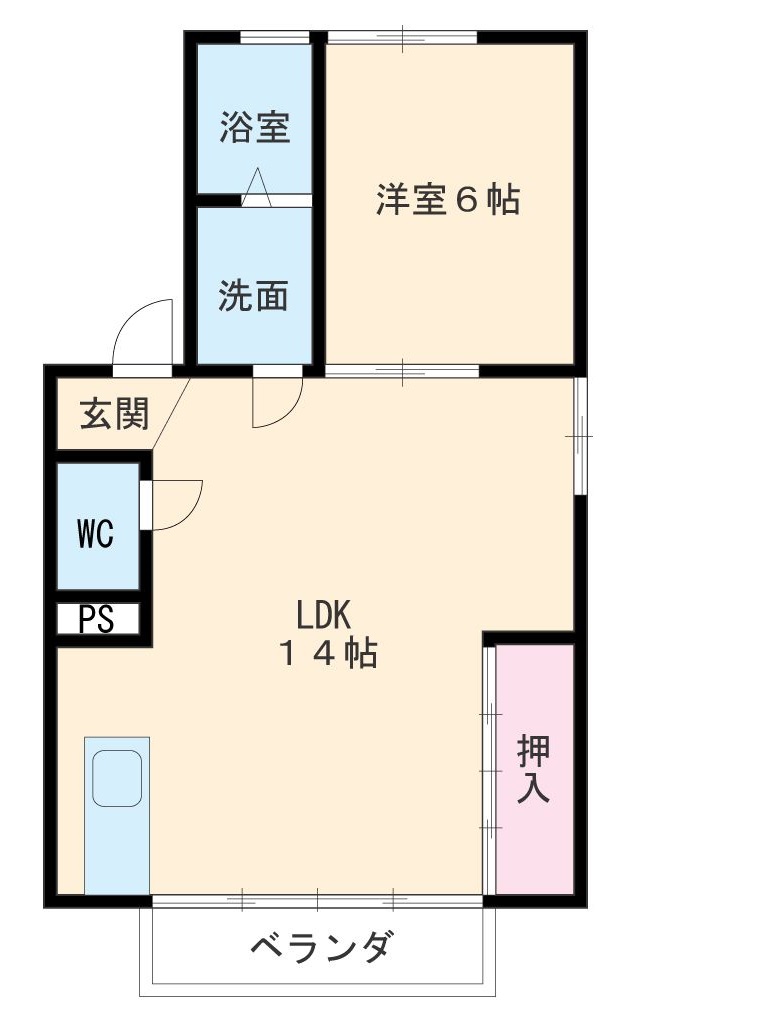 TERRACE高野 Ⅰの間取り