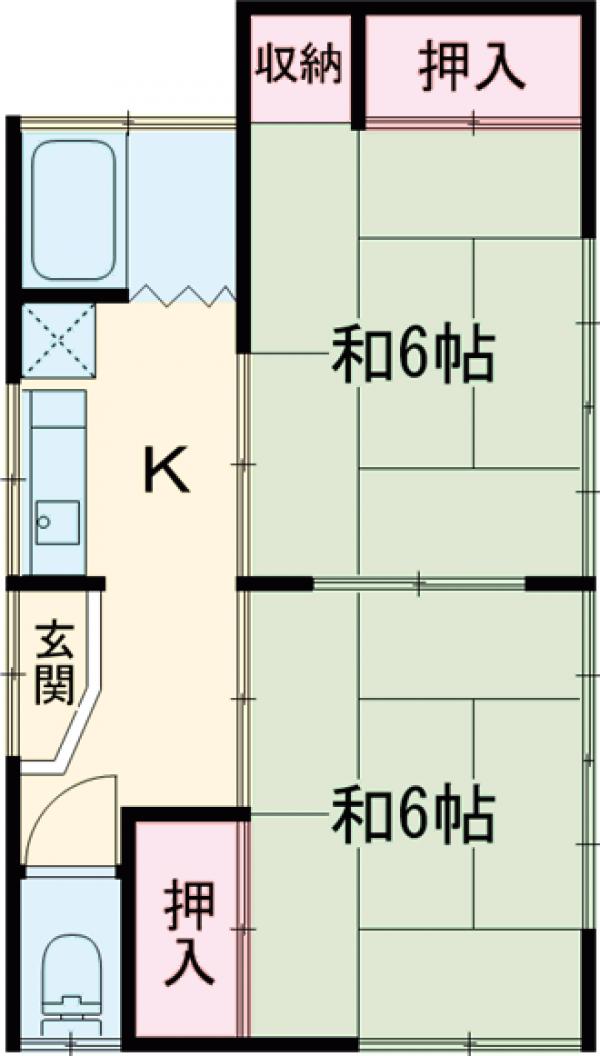 遠山貸家8号棟の間取り