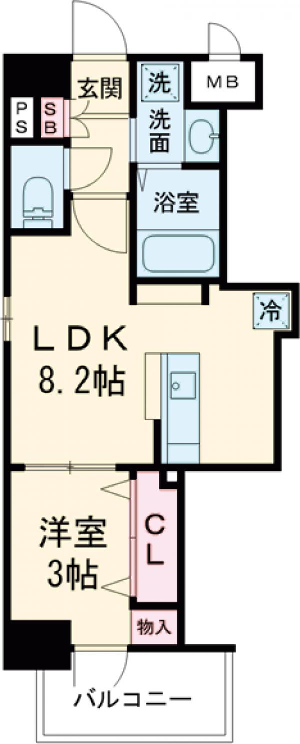 ライフプラン赤坂の間取り