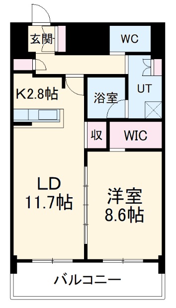 PURE RESIDENCE 名駅南の間取り