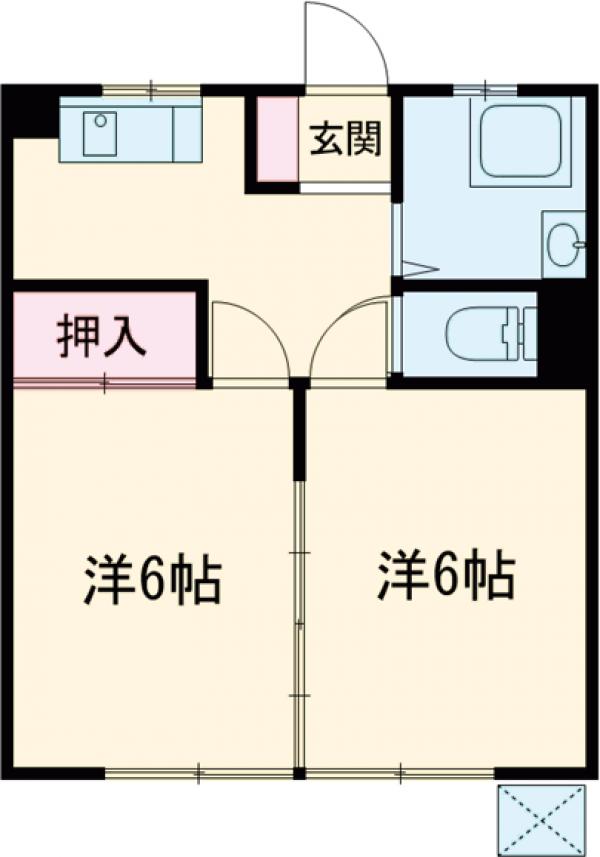 ハイツ北野の間取り